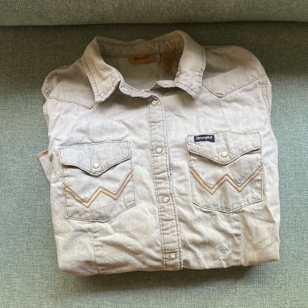 Vintage wrangler Pearl snap